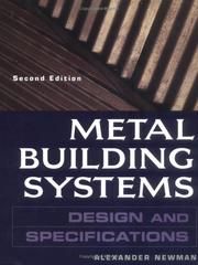 Cover of: Metal Building Systems: Design and Specifications