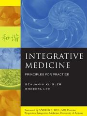 Cover of: Integrative Medicine by Benjamin Kligler, Roberta Anne Lee