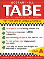 Cover of: TABE Test of Adult Basic Education : The First Step to Lifelong Success