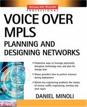 Cover of: Voice over MPLS by Daniel Minoli