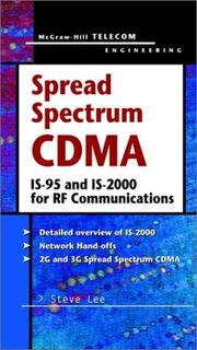 Cover of: Spread Spectrum CDMA  by Steve Lee