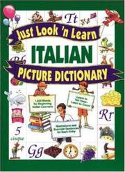 Cover of: Just Look 'n Learn Italian Picture Dictionary by Daniel J. Hochstatter