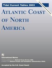 Cover of: Tidal Current Tables 2003 : Atlantic Coast of North America