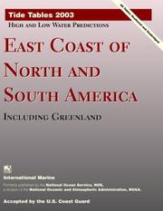 Cover of: Tide Tables 2003 : East Coast of North and South America, Including Greenland