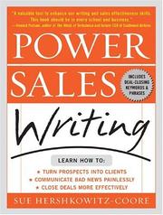 Cover of: Power Sales Writing