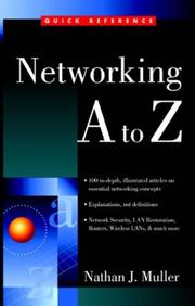 Cover of: Networking A to Z by Nathan J. Muller