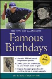 Cover of: The teacher's calendar of famous birthdays by the editors of McGraw-Hill with Luisa Gerasimo and Sandy Whiteley.