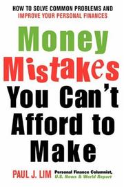 Cover of: Money Mistakes You Can't Afford to Make