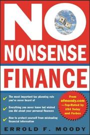Cover of: No-Nonsense Finance : E.F. Moody's Guide to Taking Complete Control of Your Personal Finances