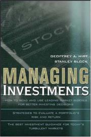Cover of: Managing Investments