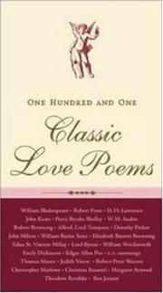 Cover of: 101 Classic Love Poems by McGraw-Hill