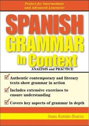 Cover of: Spanish grammar in context: analysis and practice