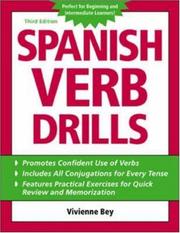 Cover of: Spanish verb drills