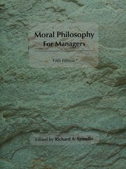 Cover of: Moral philosophy for managers