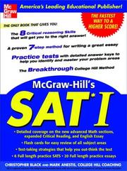 Cover of: McGraw-Hill's SAT I