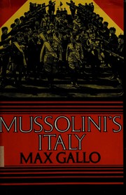 Cover of: Mussolini's Italy; twenty years of the Fascist era.