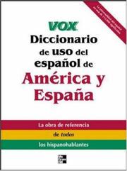 Cover of: Vox Diccionario de uso del espanol de America y Espana (VOX Dictionary Series)