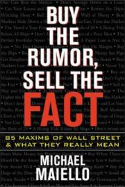 Cover of: Buy the Rumor, Sell the Fact