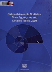 Cover of: National accounts statistics: analysis of main aggregates