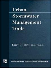 Cover of: Urban Stormwater Management Tools (Engineering Reference) by Larry Mays, Larry Mays