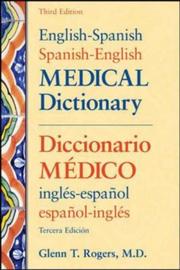 Cover of: English-Spanish/Spanish-English Medical Dictionary by Glenn T. Rogers