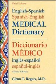 Cover of: English-Spanish/Spanish-English Medical Dictionary | Glenn T. Rogers