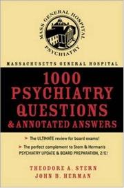 Cover of: Massachusetts General Hospital 1000 Psychiatry Questions & Annotated Answers