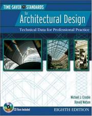 Cover of: Time Saver Standards for Architectural Design  by Donald  Watson, Michael J. Crosbie