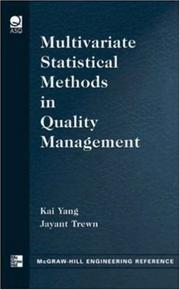 Cover of: Multivariate Statistical Methods in Quality Management