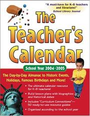 Cover of: The Teacher's Calendar School Year 2004-2005 by Editors of Chase's, Editors of Chase's