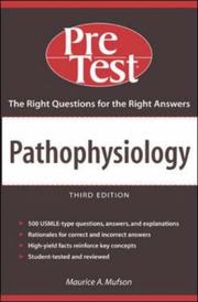 Cover of: Pathophysiology: PreTest Self-Assessment & Review (Pre-Test Basic Science Series)