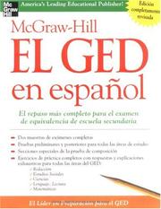 Cover of: McGraw-Hill el GED en español: repaso más completo para el examen de equivalencia de escuela secundaria