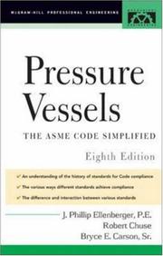 Cover of: Pressure vessels: the ASME code simplified