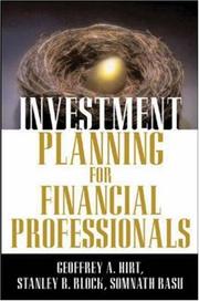 Cover of: Investment Planning | Geoffrey A. Hirt