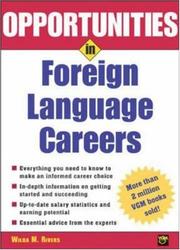 Cover of: Opportunities in Foreign Language Careers (Opportunities in) by Wilga Rivers