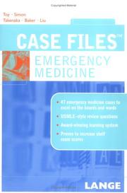 Cover of: Case Files Emergency Medicine (Lange Case Files Series)