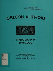 Cover of: Oregon authors bibliography