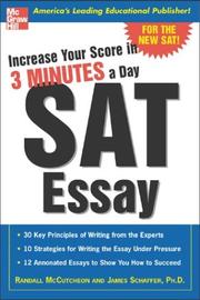 Cover of: Increase Your Score in 3 Minutes a Day: SAT Essay