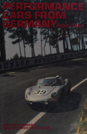 Cover of: Performance cars from Germany, 1894-1965