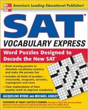 Cover of: SAT Vocabulary Express: Word Puzzles Designed to Decode the New SAT