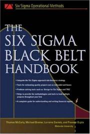 Cover of: The Six Sigma Black Belt Handbook (Six SIGMA Operational Methods) by Thomas  McCarty, Lorraine Daniels, Michael Bremer, Praveen Gupta