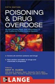 Cover of: Poisoning & Drug Overdose by Kent R. Olson