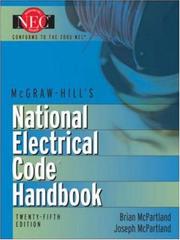 Cover of: National Electrical Code(R) Handbook (Mcgraw Hill's National Electrical Code Handbook) by Brian J. McPartland, Joseph F. McPartland