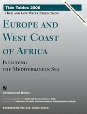 Cover of: Tide Tables 2005 (Tide Tables Europe and West Coast of Africa,)
