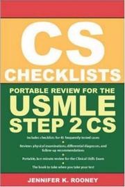 Cover of: CS Checklists by Jennifer K. Rooney