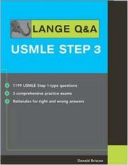Cover of: LANGE Q&A: USMLE Step 3 (Lange Q&a Series)