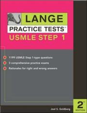 Cover of: Lange practice tests. by Joel S. Goldberg