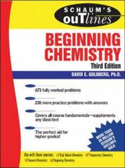 Cover of: Schaum's Outline of Beginning Chemistry, 3rd ed (Schaum's Outlines) by David Goldberg