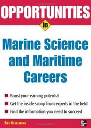 Cover of: Opportunities in marine science and maritime careers by William Ray Heitzmann