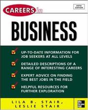 Cover of: Careers in Business, 5/e (Professional Career Series) by Leslie Stair, Leslie Stair